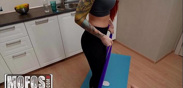  Tattooed Redhead (Purple Bitch) Gets Her Bubble Butt Drilled - MOFOS